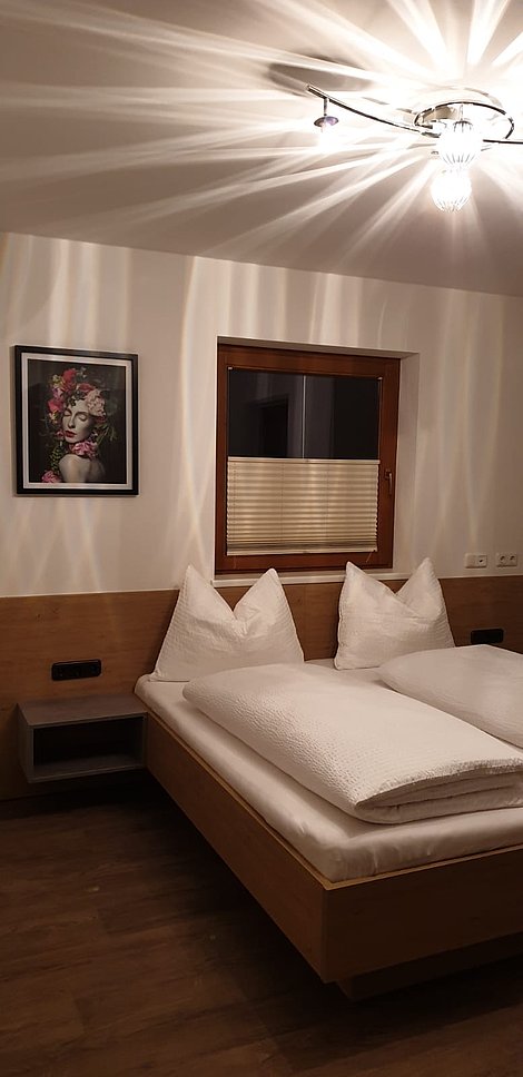 Schlafzimmer in der Ferienwohnung Apart De Luxe